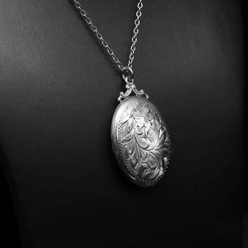 Pendentif locket en argent SP017