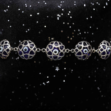 Bracelet mauvais œil en argent SPW051