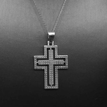 Pendentif croix en argent SP072