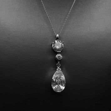 Pendentif larme en argent SP070