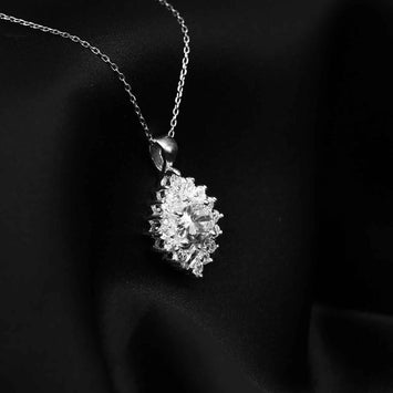 Pendentif larme en argent SP071