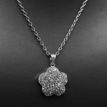 Pendentif fleur en argent SP057