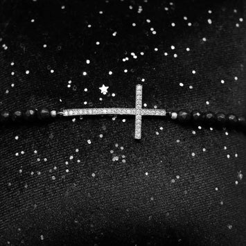 Bracelet croix en argent SPW053