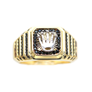 Bague en or 10 carats pour homme GRM119