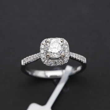 18K Bague en Or avec Diamond