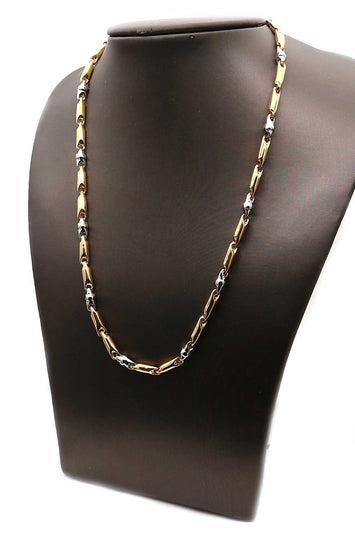 10k -Chaîne (Hollow Bullet)  en or GB023