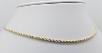 2.5mm -10K Chaîne Torsade en or GCR001