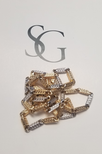 10k -Chaîne (Hollow Bullet)  en or GB013