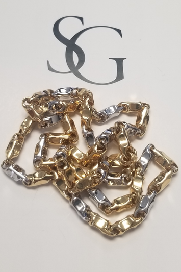 10k -Chaîne (Hollow Bullet)  en or GB015