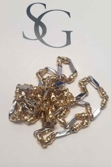 10k -Chaîne (Hollow Bullet)  en or GB022