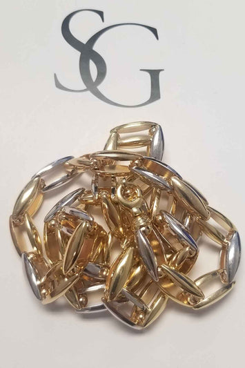 10k -Chaîne à maillons étirés en or GB021