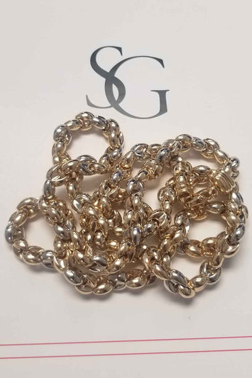 10k -Chaîne (Hollow Bullet)  en or GB017