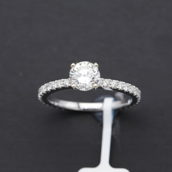 18K Bague en Or avec Diamond