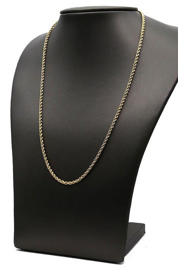 3mm -10K Chaîne Torsade en or GCR002