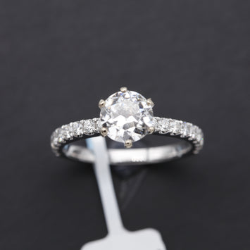 18K Bague en Or avec Diamond