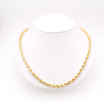 5.5mm -10K Chaîne Torsade en or GCR005