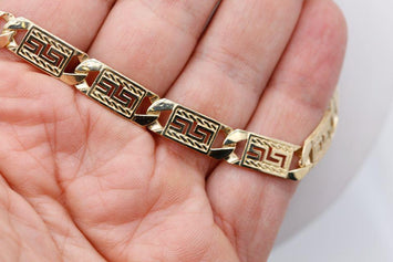 Gourmette 8.5mm Chaîne en or 10 carats pour homme