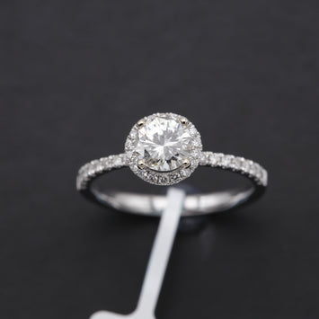 18K Bague en Or avec Diamond