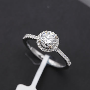 18K Bague en Or avec Diamond