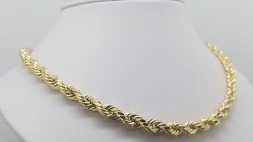 8.5mm -10K Chaîne Torsade en or GCR006