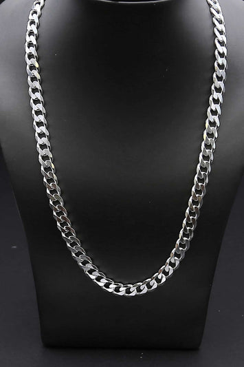 9mm-Chaîne Gourmette légère en argent SC001