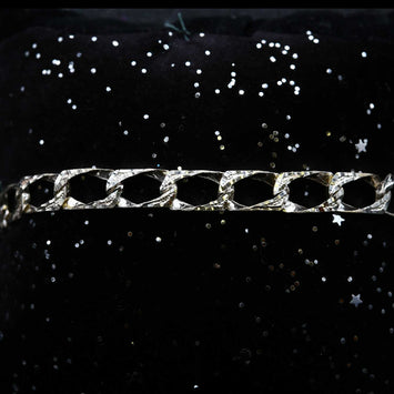 Bracelet gourmette taille diamant en argent SP036