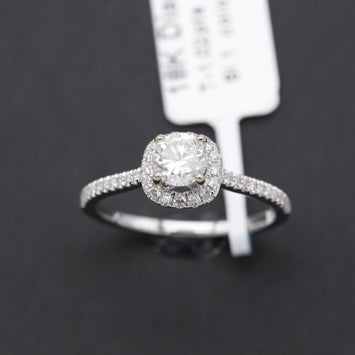 18K Bague en Or avec Diamond