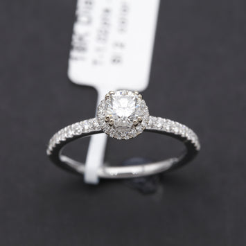 18K Bague en Or avec Diamond
