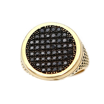 Bague en or 10 carats pour homme GRM072