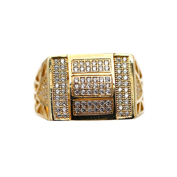 Bague en or 10 carats pour homme GRM049