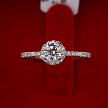 18K Bague en Or avec Diamond