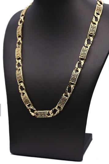 Gourmette 8.5mm Chaîne en or 10 carat (Diamond Cut)