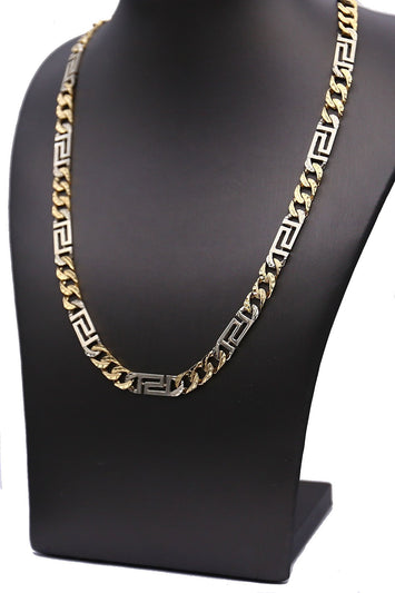 Gourmette 10k chaîne 7mm en or 22 pouce (Diamond Cut Massive)