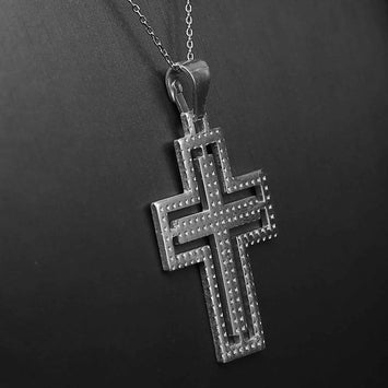 Pendentif croix en argent SP072