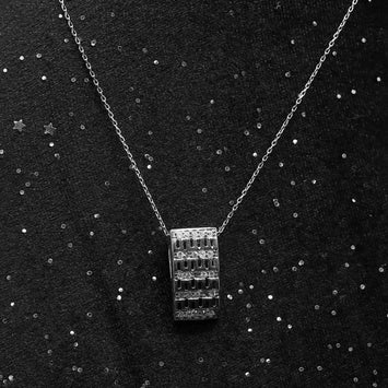 ensemble de collier en argent   SP014