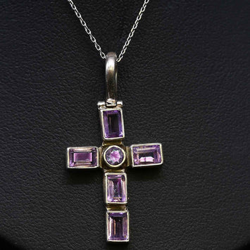 Pendentif croix en argent SP044