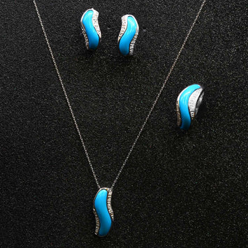 ensemble de collier en argent  SP021