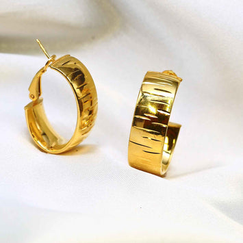 Boucles d'oreilles plaqué or en argent SE081