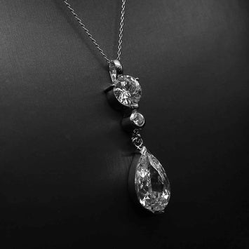 Pendentif larme en argent SP070