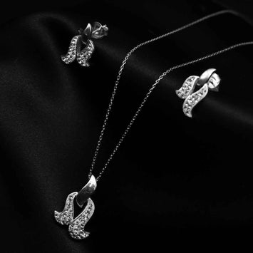 ensemble de collier en argent   SP011