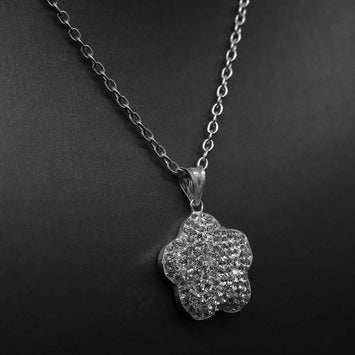 Pendentif fleur en argent SP057