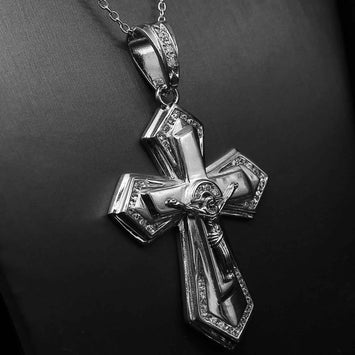 Pendentif croix en argent SP024