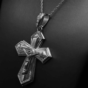 Pendentif croix en argent SP024