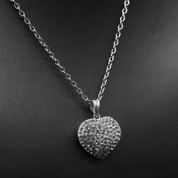 Pendentif coeur en argent SP058