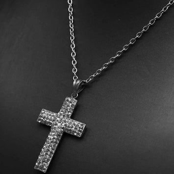 Pendentif croix en argent SP027