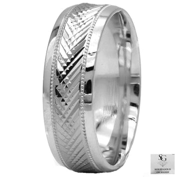 Milgrain Wedding Band RB3188L