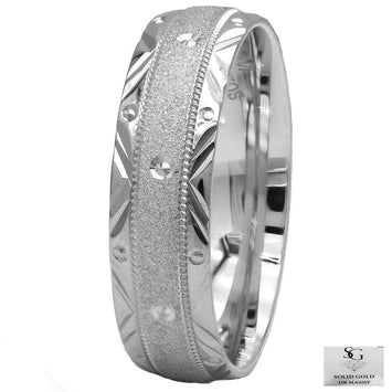 Milgrain Wedding Band RB3189L