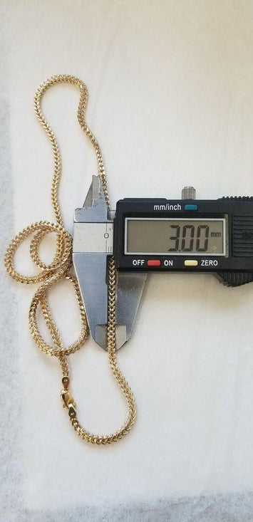 10K 3.mm Chaîne  en or Franco Diomond cut  GF-006