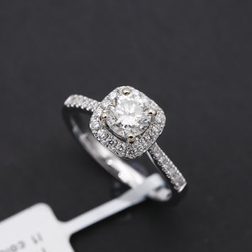 18K Bague en Or avec Diamond