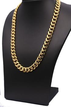 11mm-10k Chaîne Miami Cubain en or